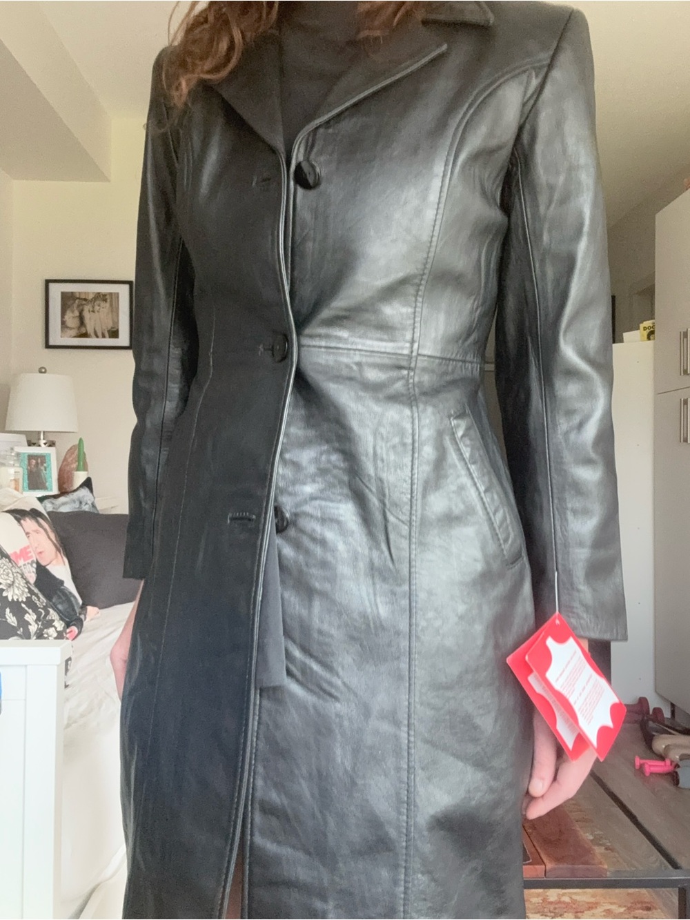 VIP beautiful lamb skin  Leather Coat